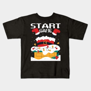 Start Game, Santa Claus Christmas Kids T-Shirt